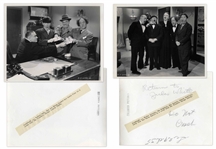 Lot of Twenty 10 x 8 Glossy Photos Featuring Shemp, From Various Three Stooges Films, Publicity Stills & Appearances -- Very Good Condition